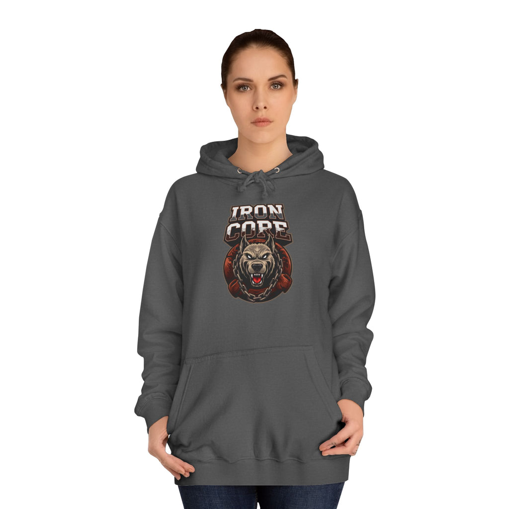 Iron Core Dog Unisex College Hoodie