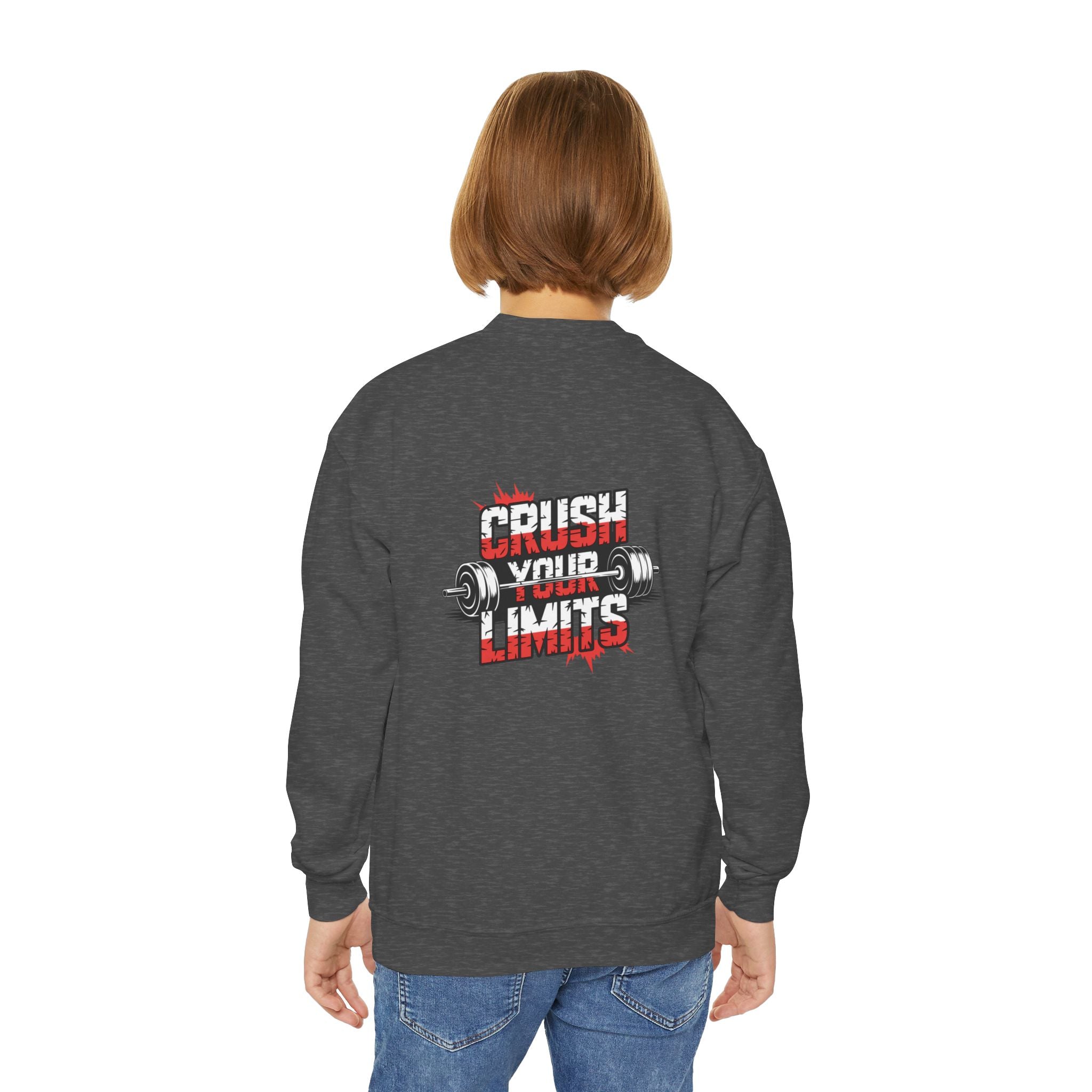 Crush Your Limits Youth Crewneck Sweatshirt