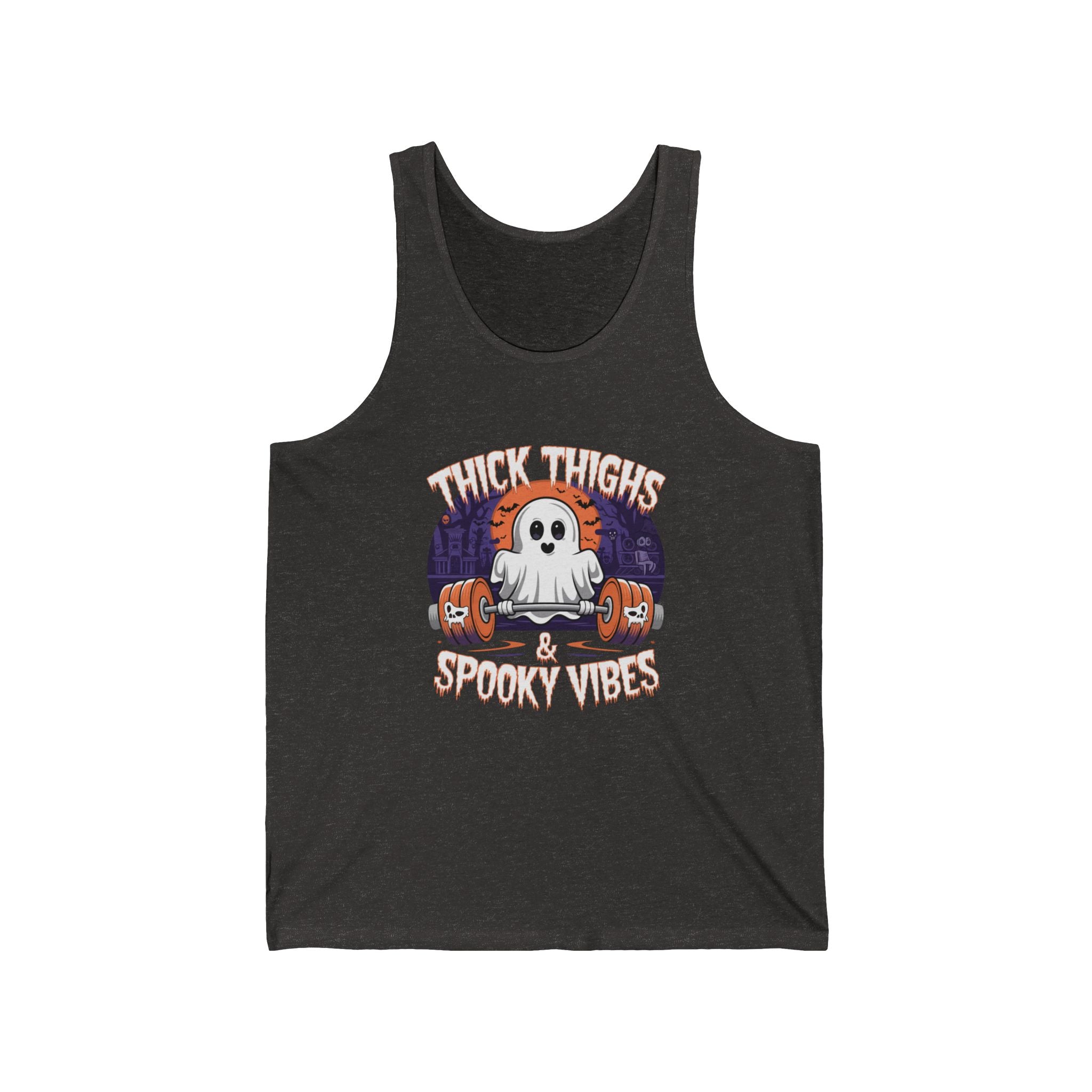 Thick Thighs & Spooky Vibes Unisex Tank