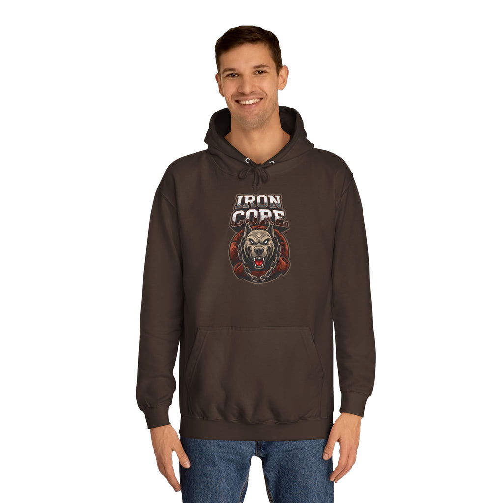 Iron Core Dog Unisex College Hoodie