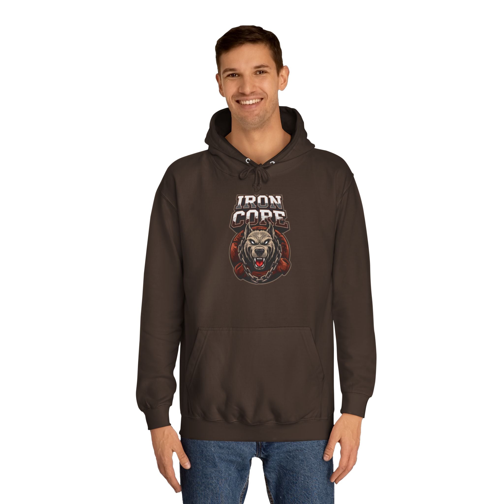 Iron Core Dog Unisex College Hoodie