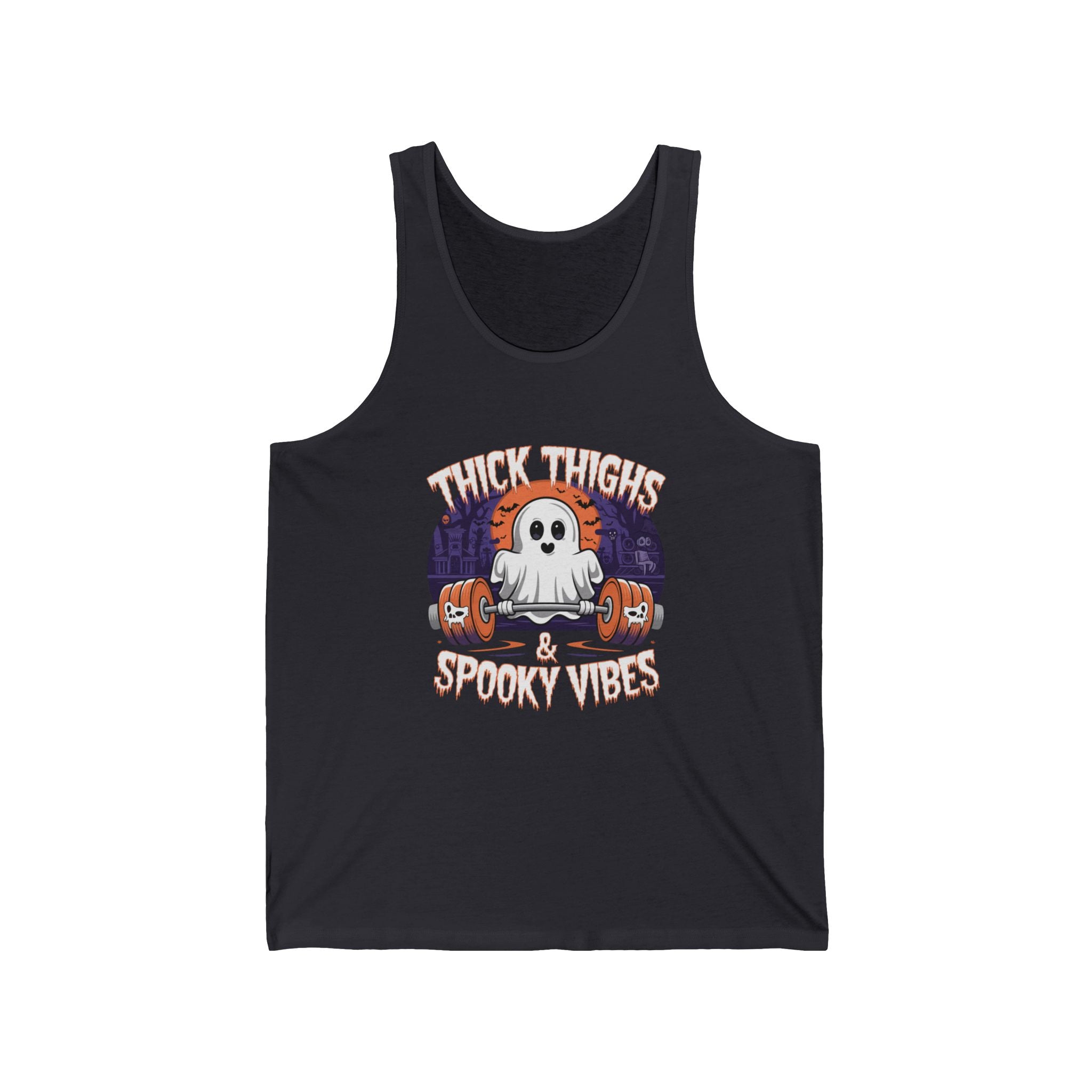 Thick Thighs & Spooky Vibes Unisex Tank