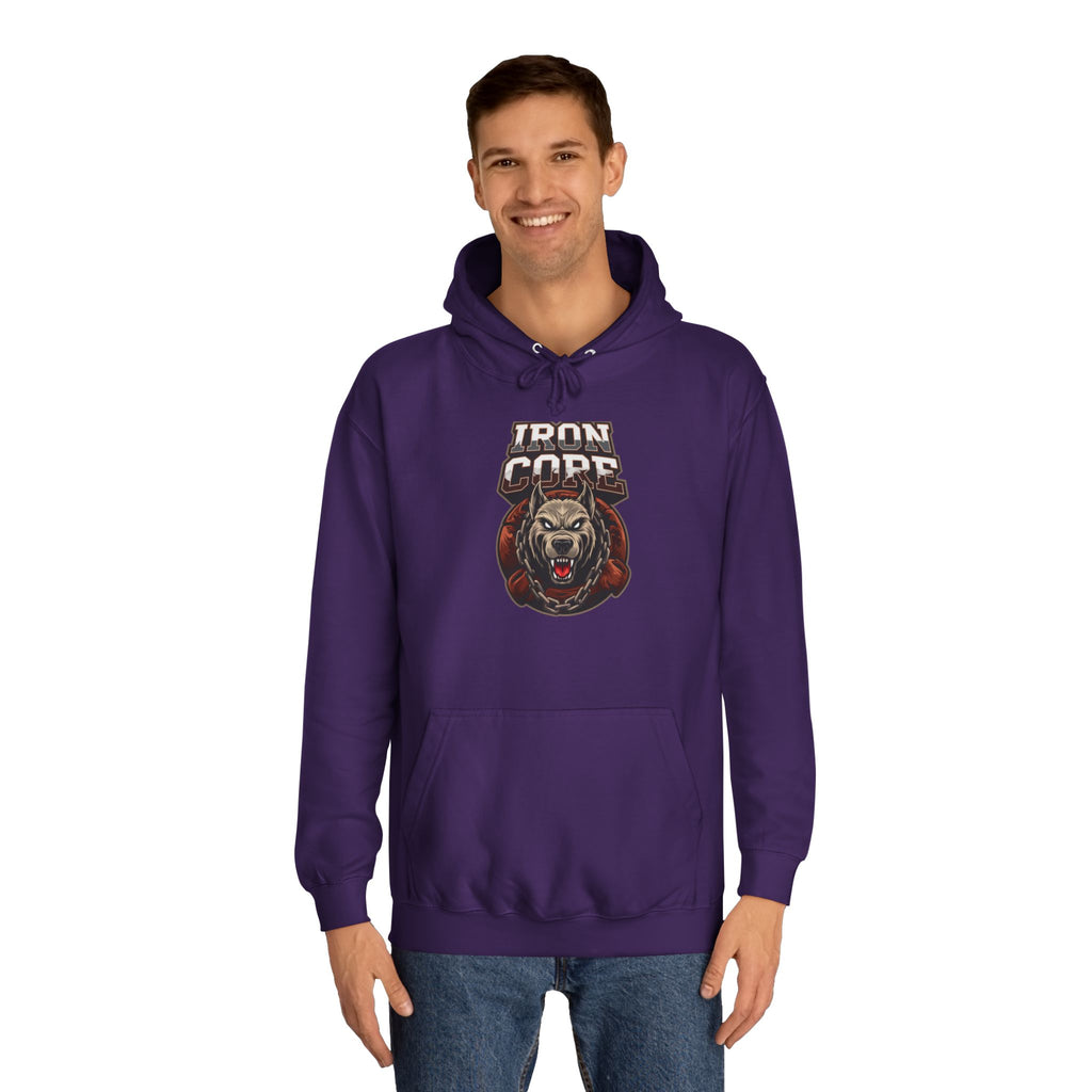 Iron Core Dog Unisex College Hoodie