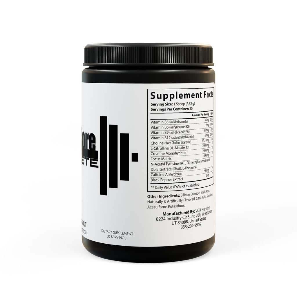 Pre-Workout Supplement, Fruit Punch (204g, 7.1oz)