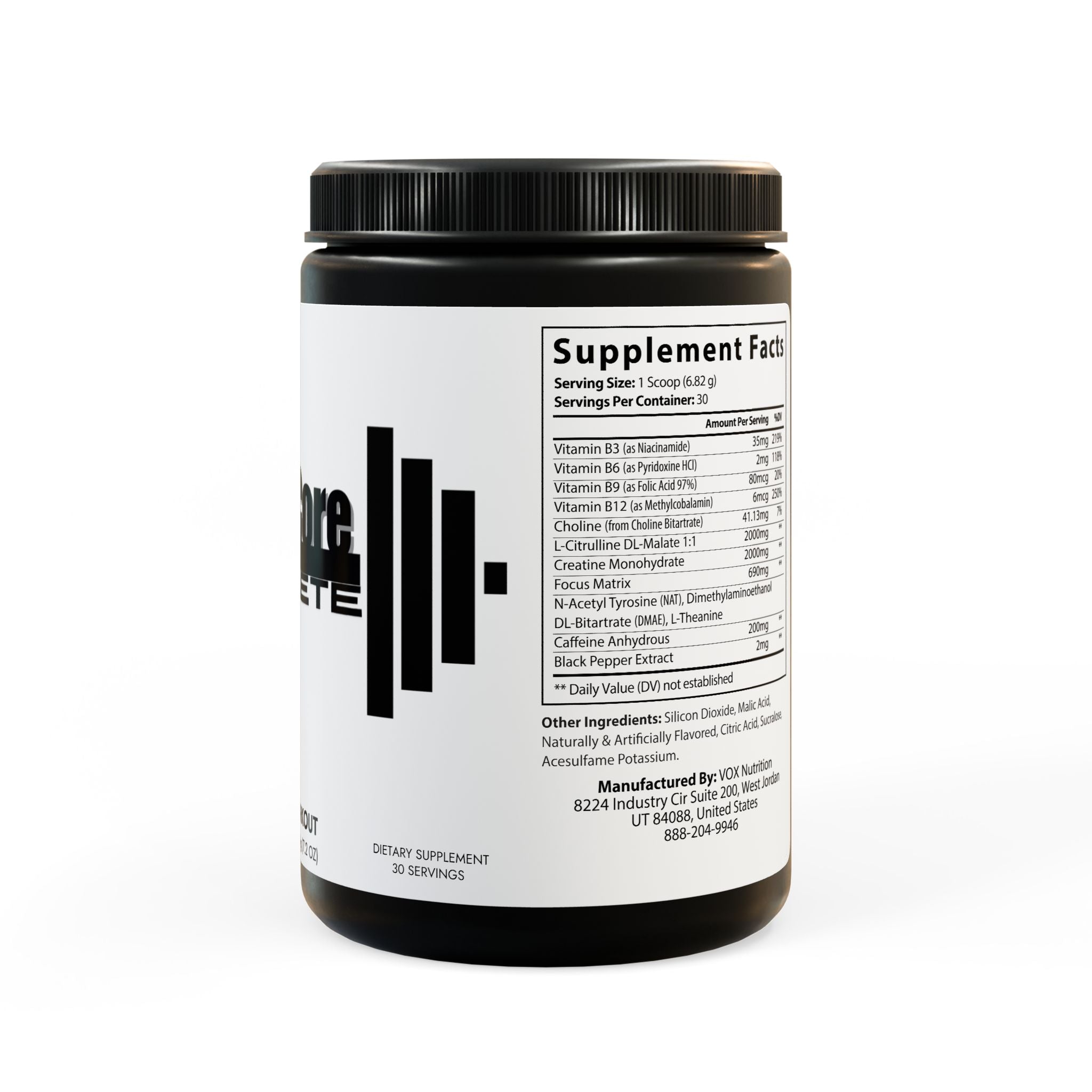 Pre-Workout Supplement, Fruit Punch (204g, 7.1oz)