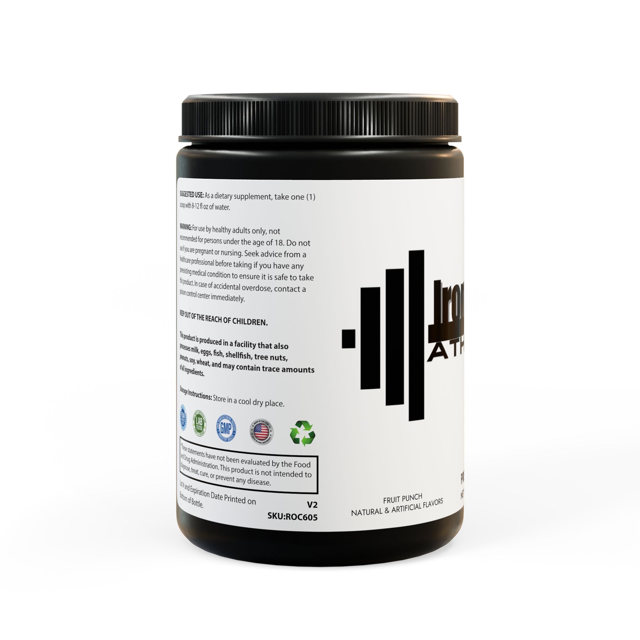Pre-Workout Supplement, Fruit Punch (204g, 7.1oz)