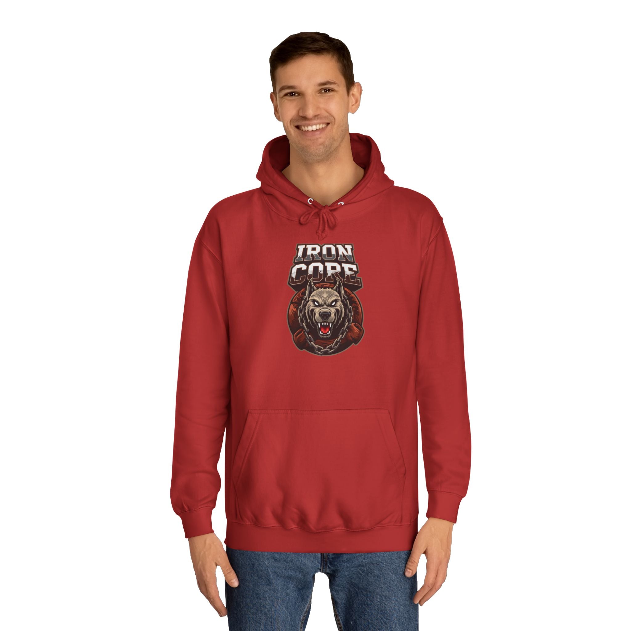 Iron Core Dog Unisex College Hoodie