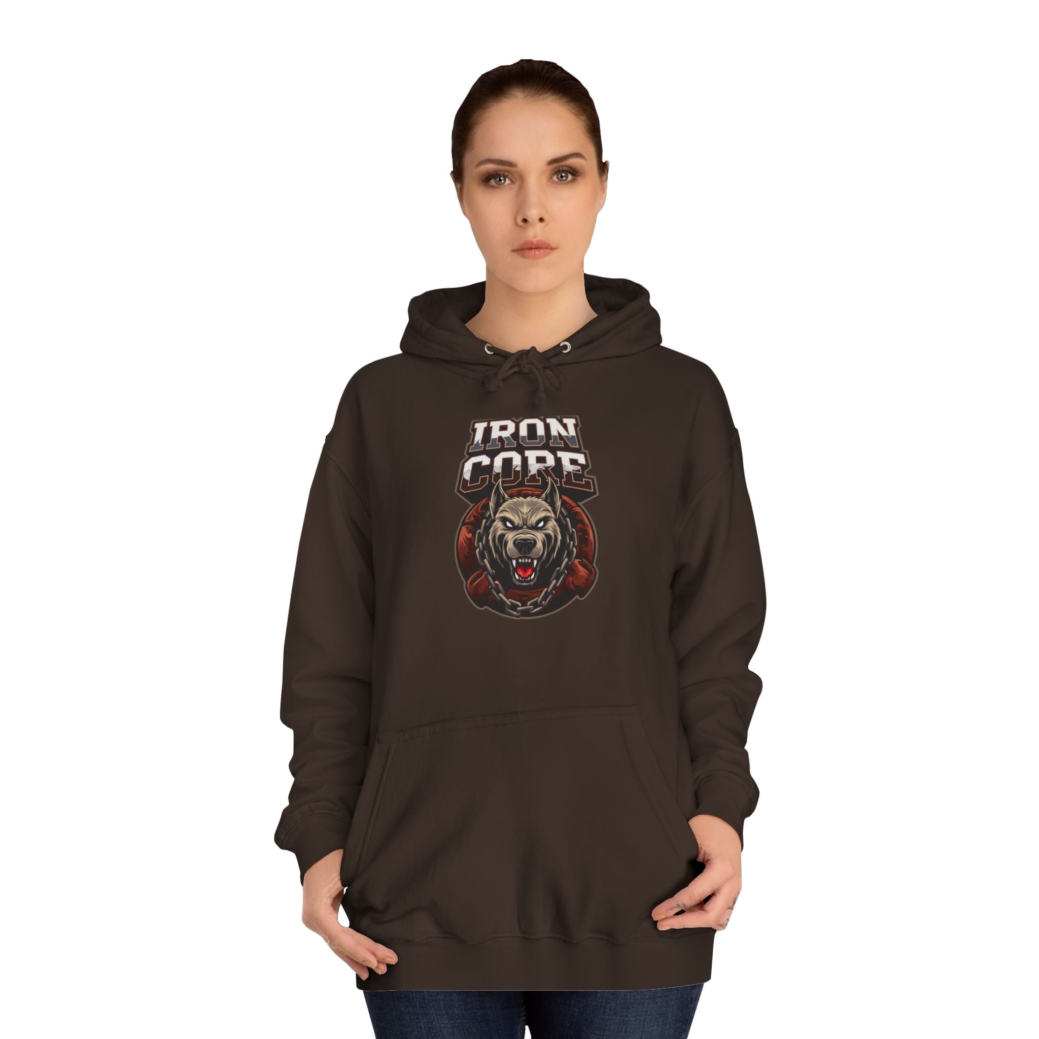 Iron Core Dog Unisex College Hoodie
