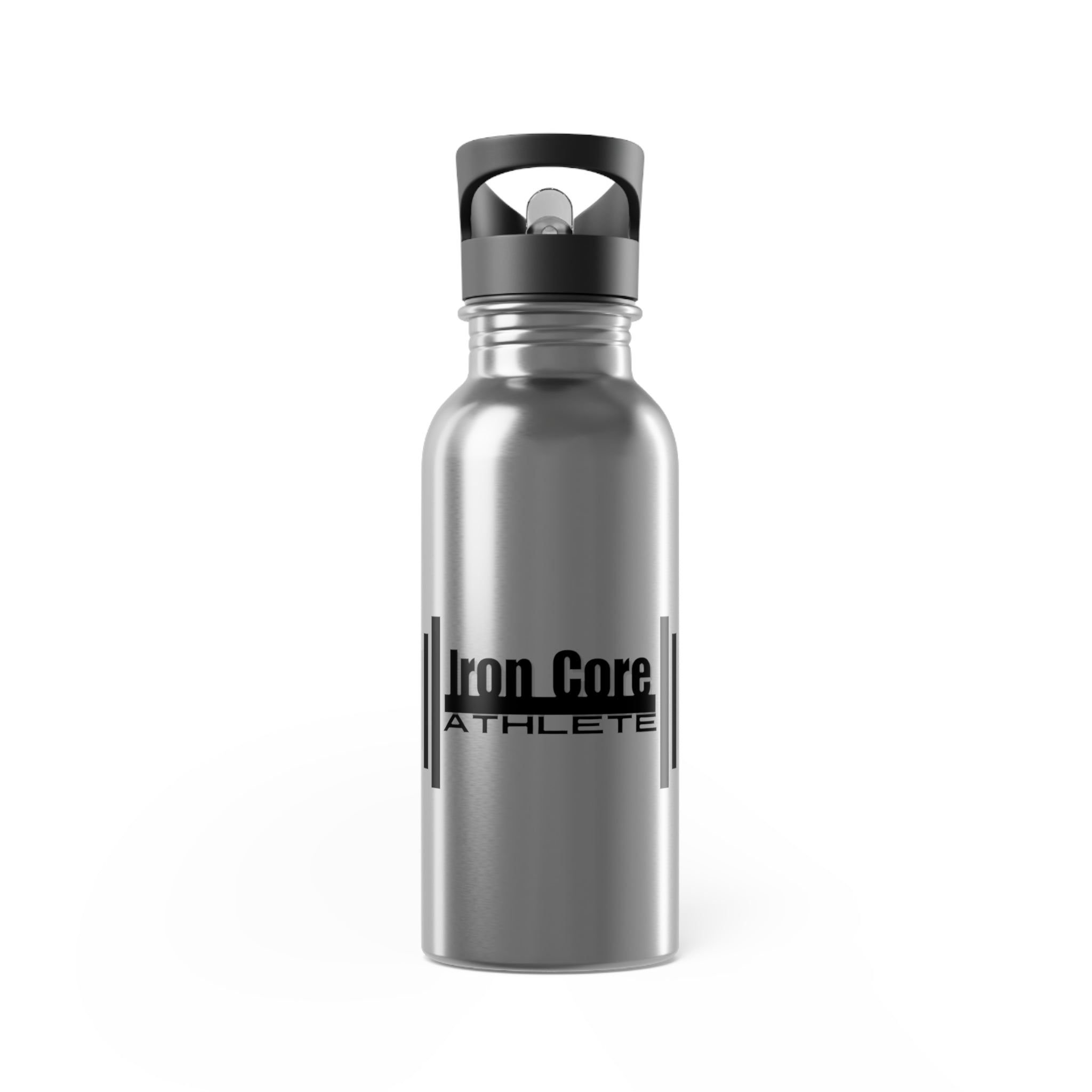 Iron Core Athlete Stainless Steel Water Bottle with Straw - 20oz
