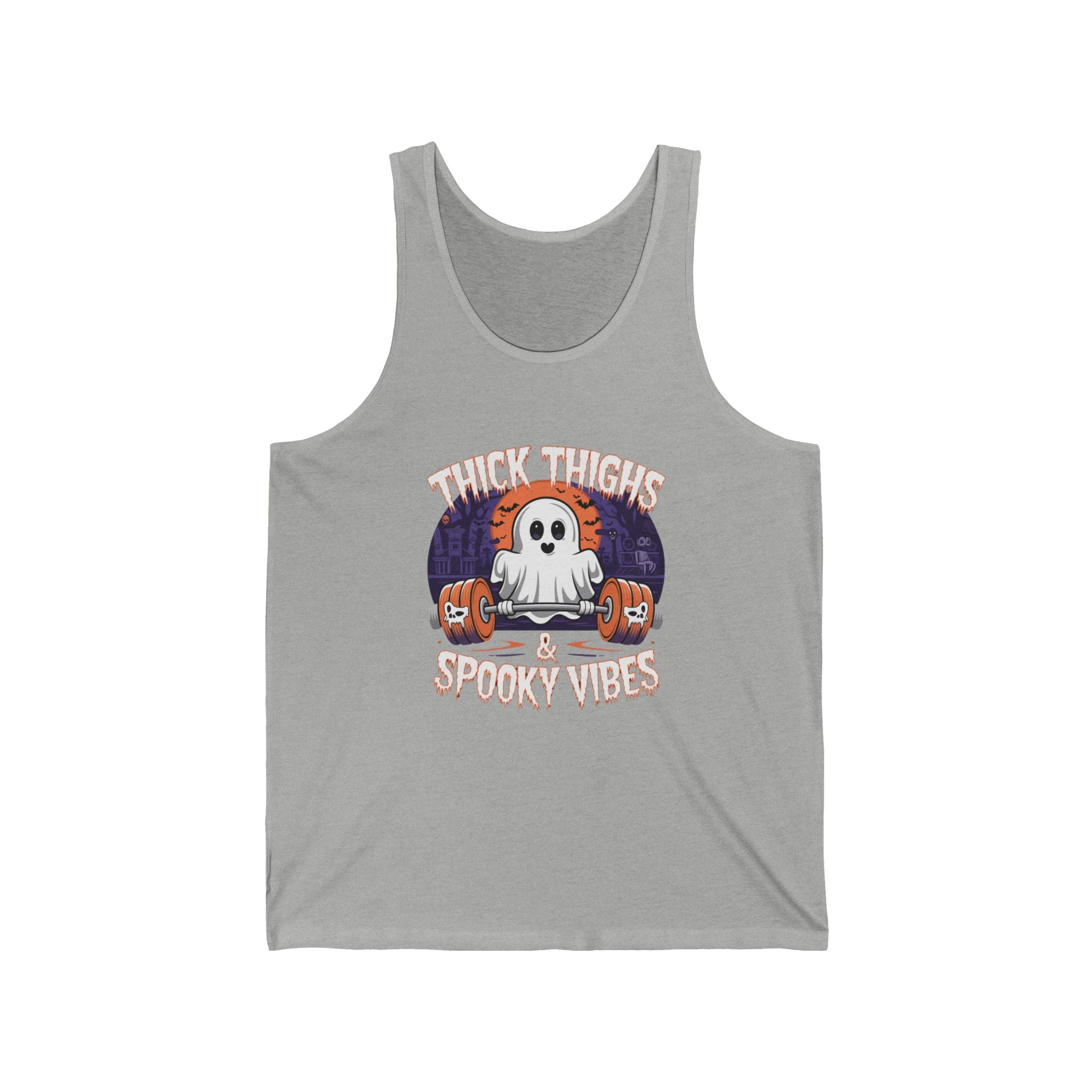 Thick Thighs & Spooky Vibes Unisex Tank