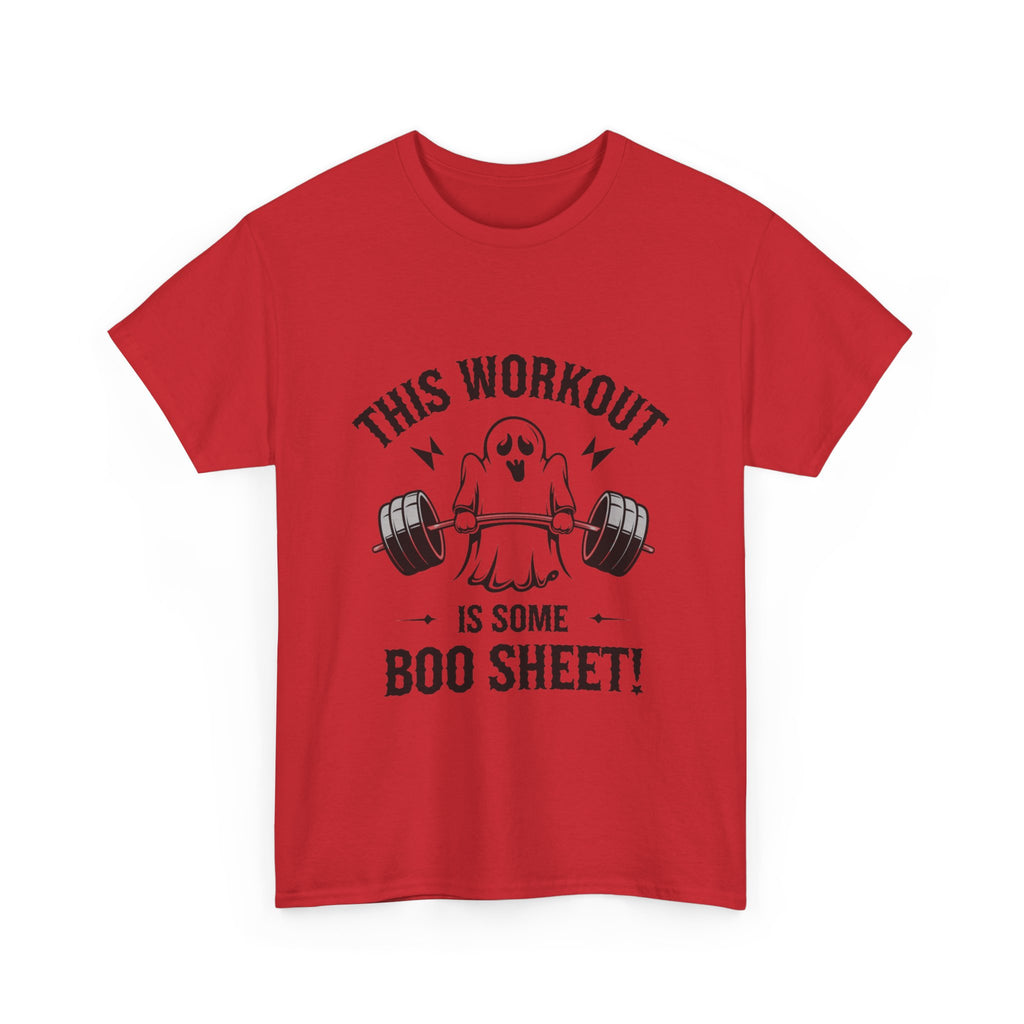 This Workout is Boo Sheet Unisex Heavy Cotton Tee