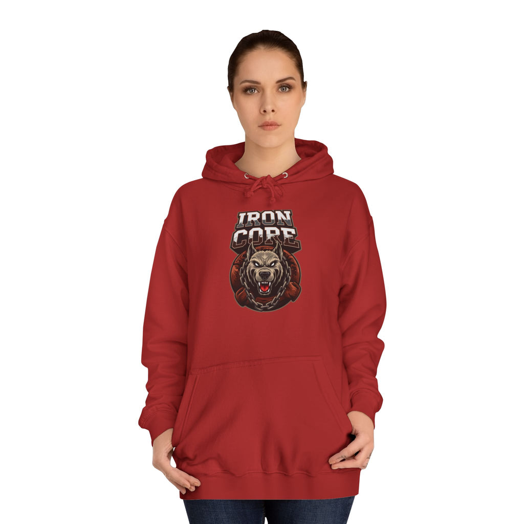 Iron Core Dog Unisex College Hoodie