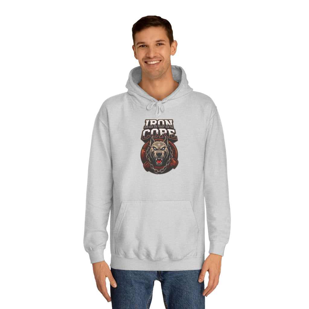 Iron Core Dog Unisex College Hoodie