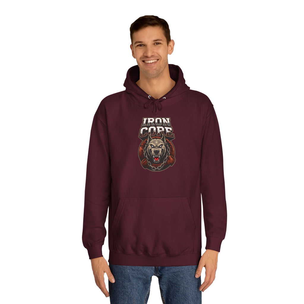 Iron Core Dog Unisex College Hoodie