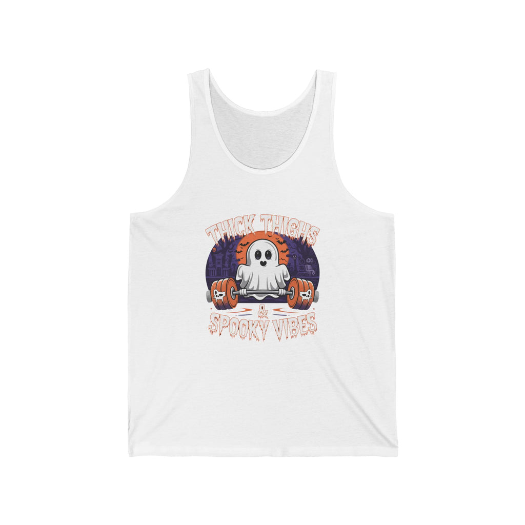 Thick Thighs & Spooky Vibes Unisex Tank