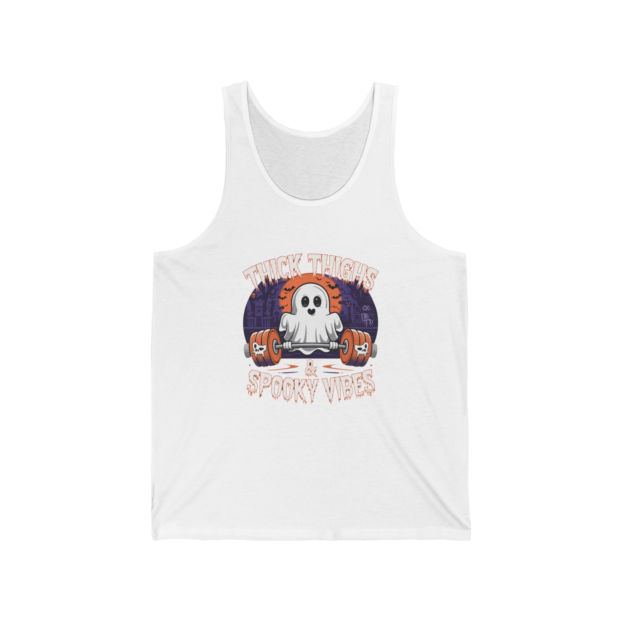 Thick Thighs & Spooky Vibes Unisex Tank