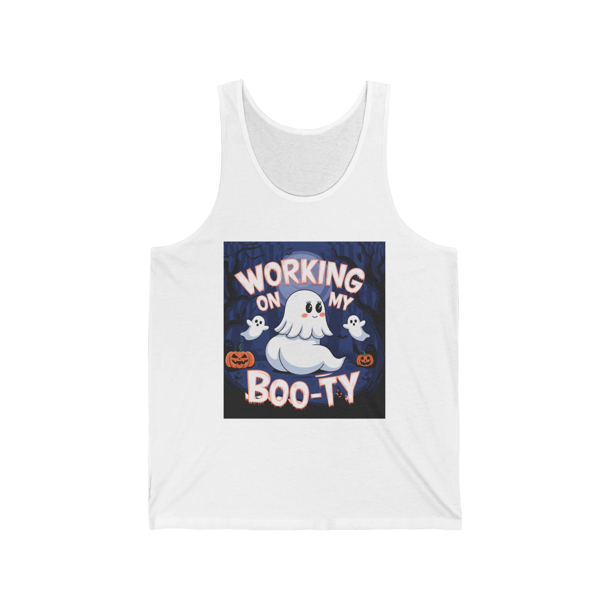 Working on my Boo-ty Unisex Tank
