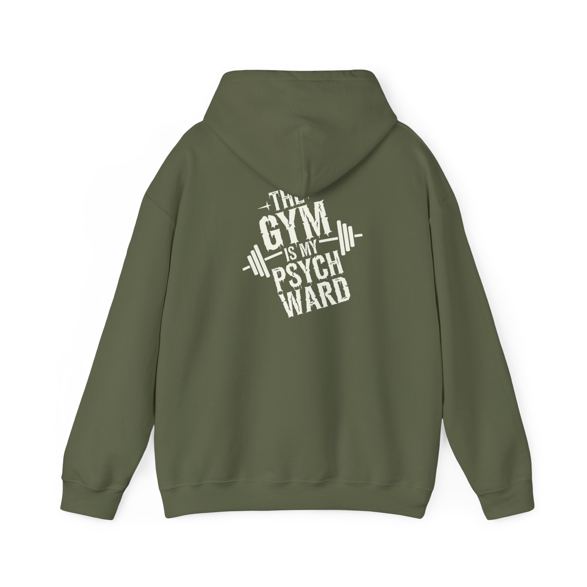 The gym is my psych ward Unisex Heavy Blend™ Hooded Sweatshirt