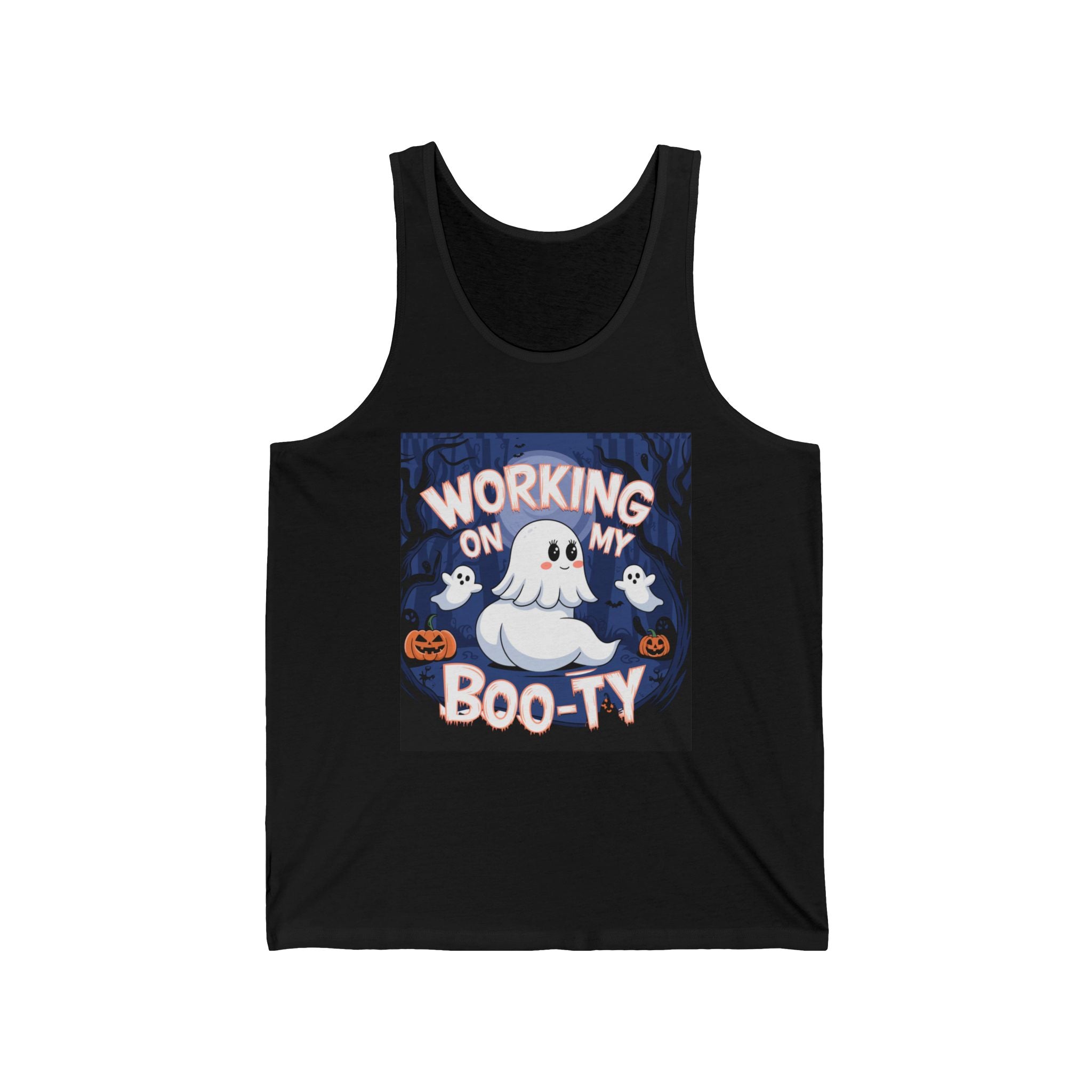 Working on my Boo-ty Unisex Tank