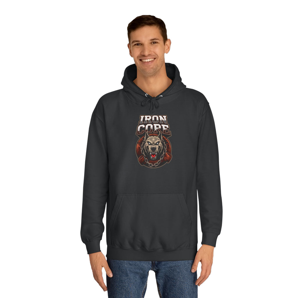 Iron Core Dog Unisex College Hoodie