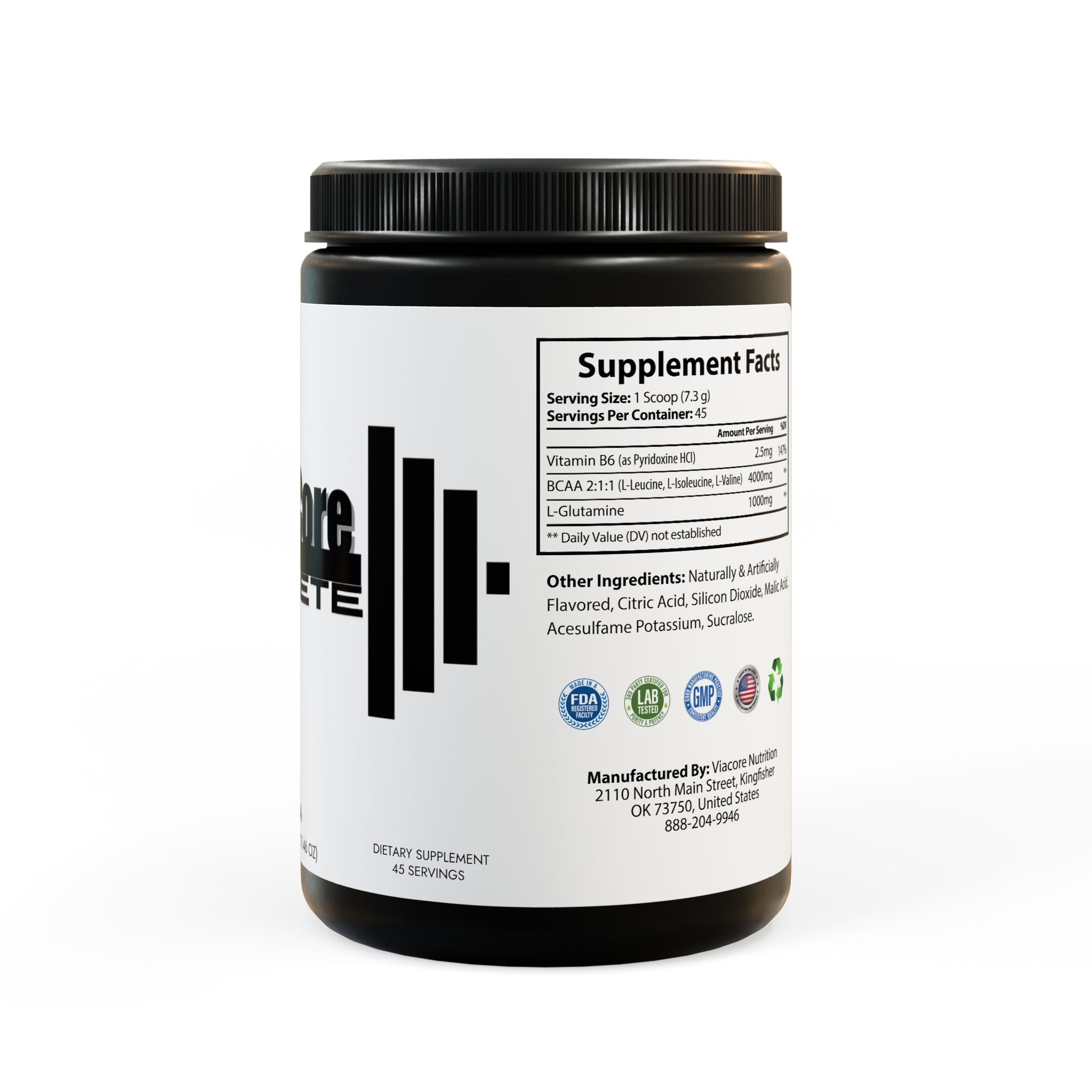 BCAA Supplement, Watermelon (325g, 11.46oz, 45 servings)