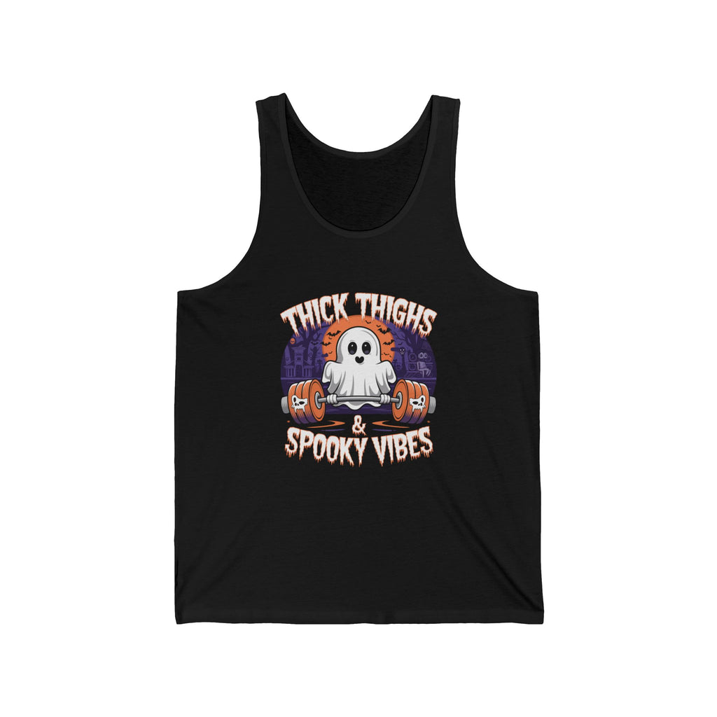 Thick Thighs & Spooky Vibes Unisex Tank