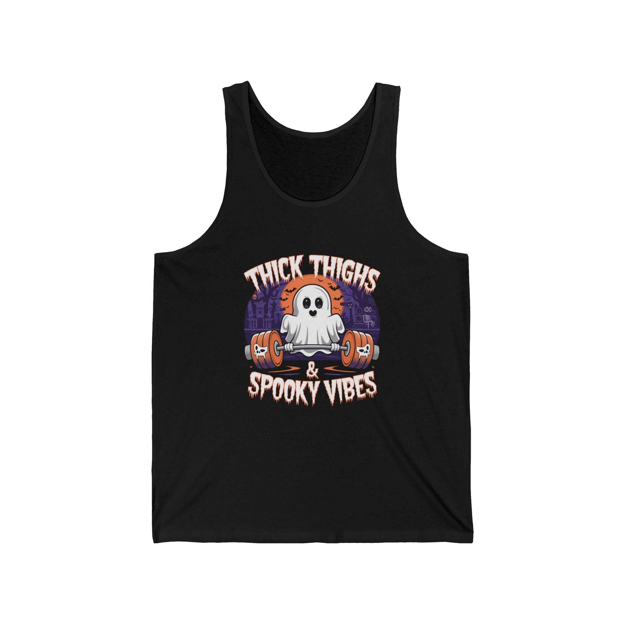 Thick Thighs & Spooky Vibes Unisex Tank