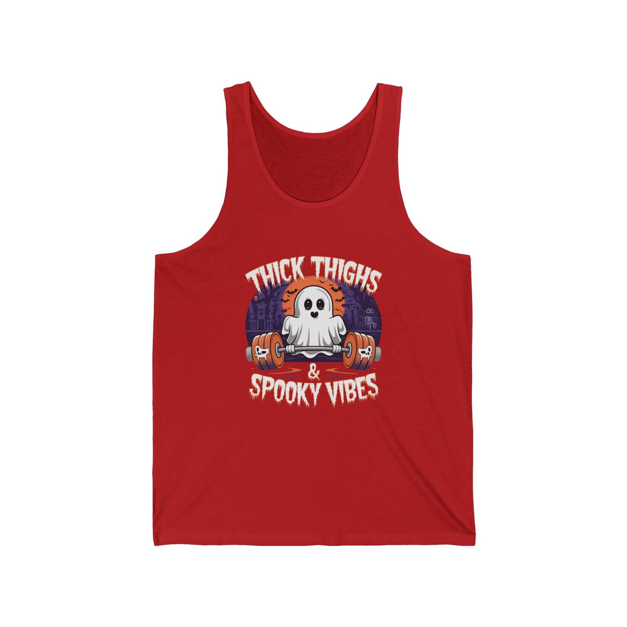 Thick Thighs & Spooky Vibes Unisex Tank