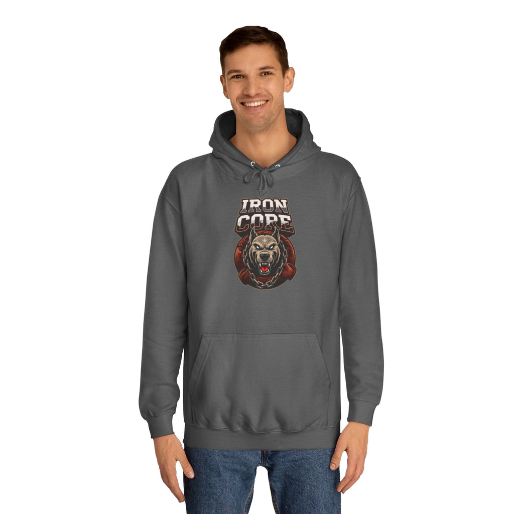 Iron Core Dog Unisex College Hoodie