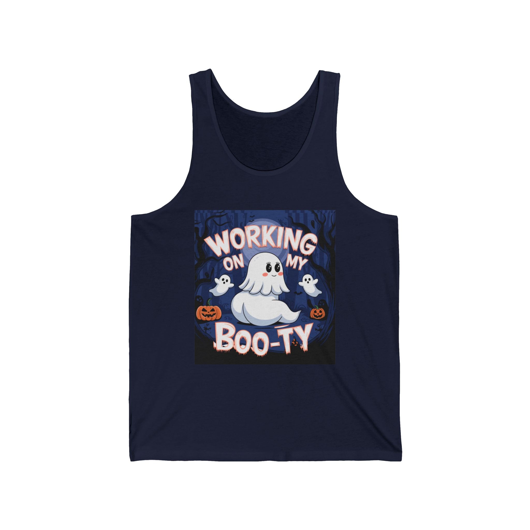 Working on my Boo-ty Unisex Tank