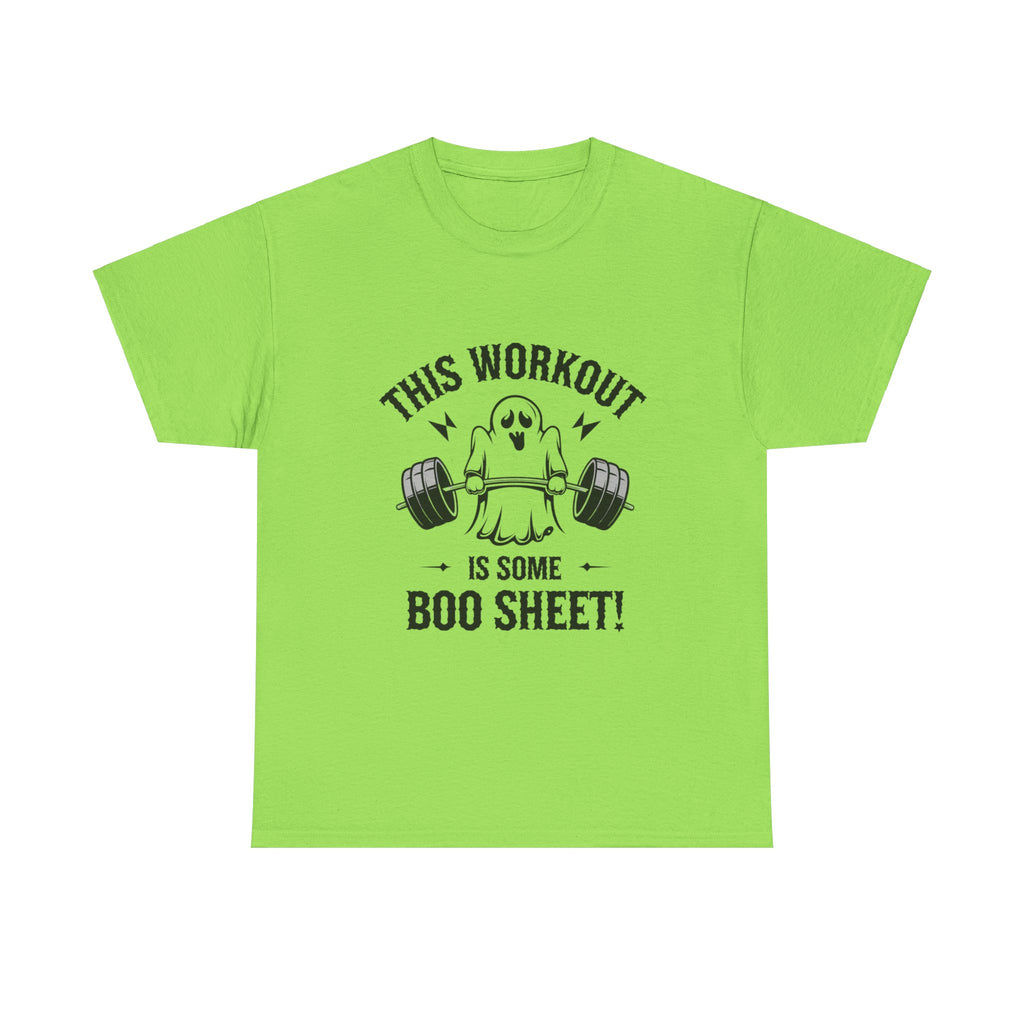 This Workout is Boo Sheet Unisex Heavy Cotton Tee