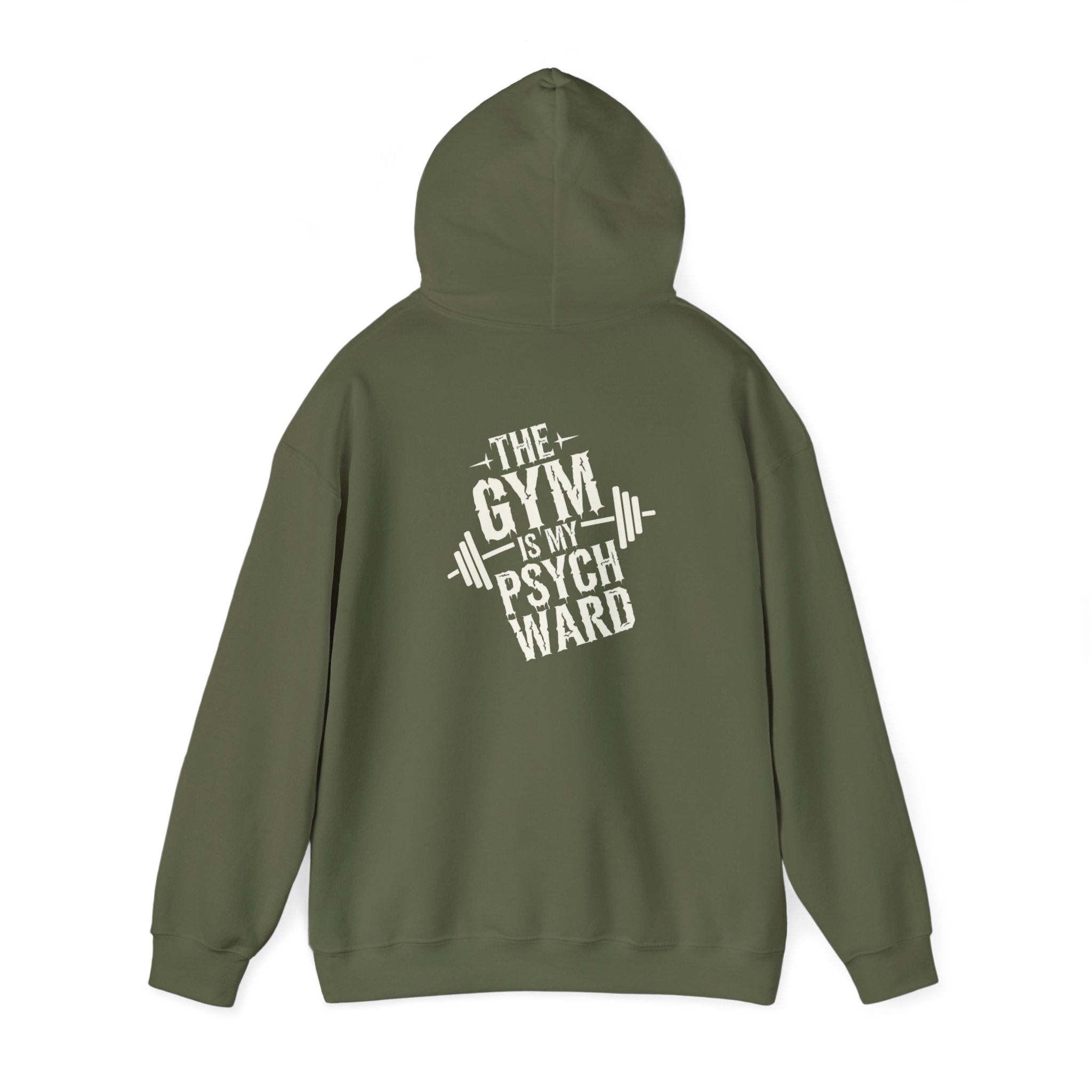 The gym is my psych ward Unisex Heavy Blend™ Hooded Sweatshirt