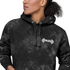 Embroidered Iron Core Unisex Champion tie-dye hoodie