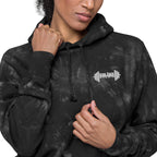 Embroidered Iron Core Unisex Champion tie-dye hoodie